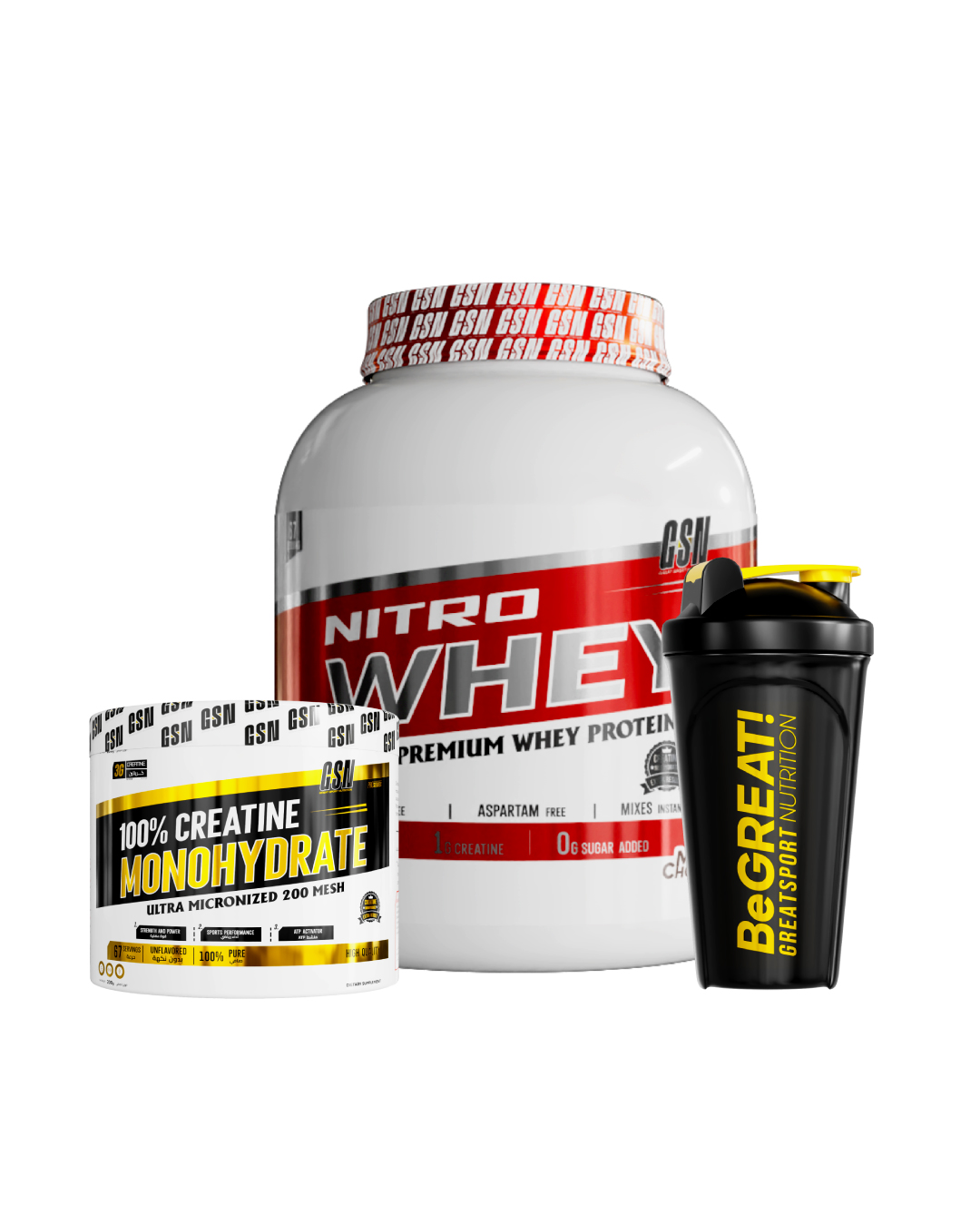 PACK GSN NITRO WHEY 2KG + CREATINE